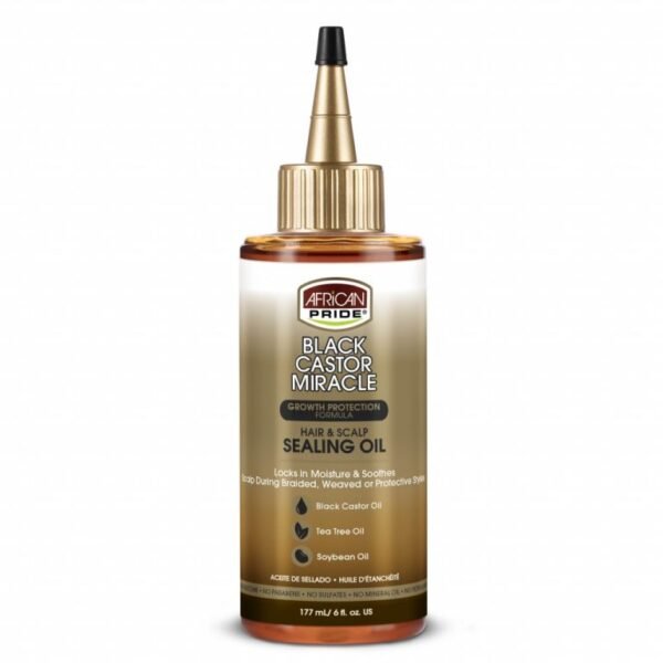 African Pride Black Castor Miracle Hair & Scalp Sealing Oil 6oz